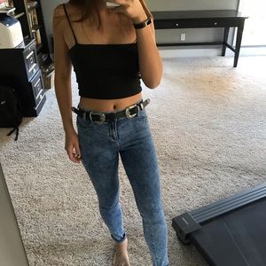 Old Navy blue rockstar skinny jeans size 0